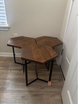 Mango Wood Nesting Tables (3) Brand New!
