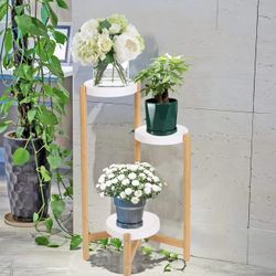 XJJ456-S Plant Stand Plant Stands Indoor, 3 Tier Tall Corner Plant Stand Holder & Plant Display