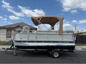 Electric pontoon boat 16 ft