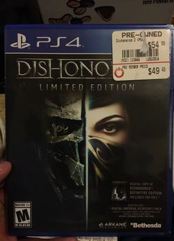 Dishonored 2 PS4