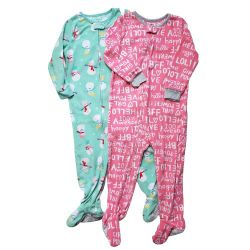 Carter's  One piece fleece footie pajamas 3T