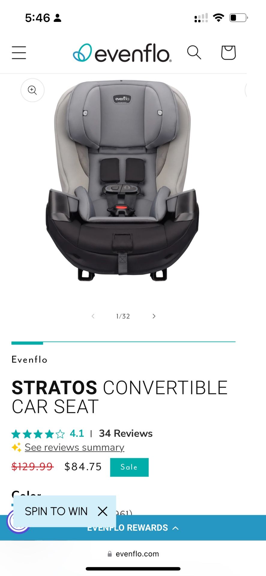 Rear And Front Facing Car Seat