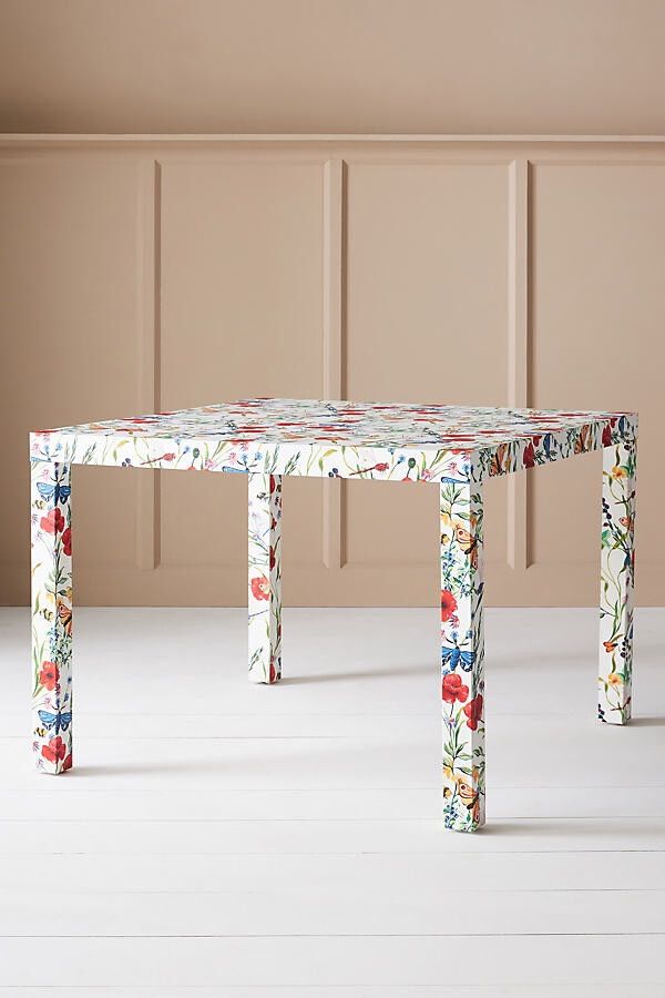 Mark D. Sikes Floral Parsons Dining Table