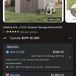 Shed, Storage