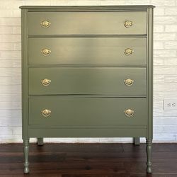Green Vintage Dresser