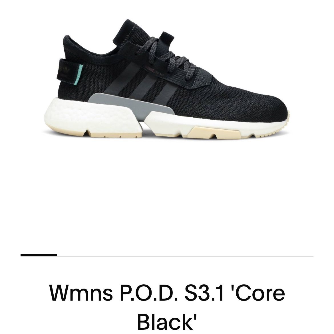 Women’s Adidas ‘Core Black’ Sneaker