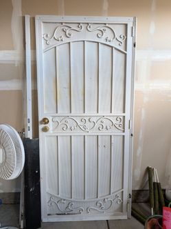 White Steel Security Doorr