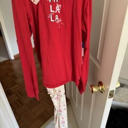 Nwt Youth Girl 14/16 Xl Or Womens Small 4 Piece Pajama Set 