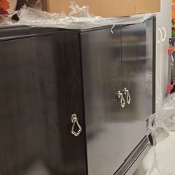 Dark  Cherry Wood Cabinet