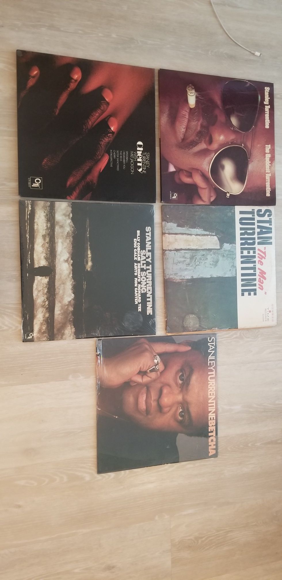 5 vintage stan turrentine record albums