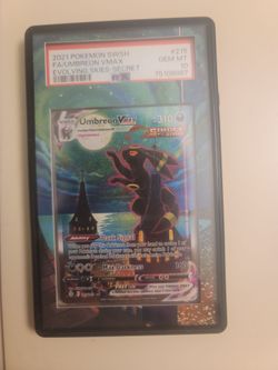 Umbreon vmax psa 10 with custom artwork