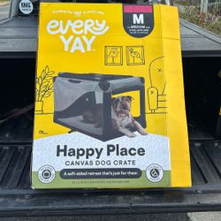 Canvas Dog Crate New In Open Box 