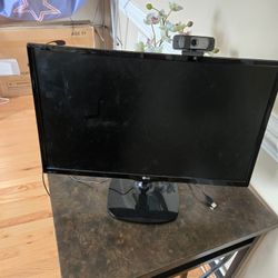 24" and one 27" Class Full HD IPS LED Monitors (2) and Web Cam