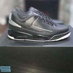 Nike Air Jordan 2/3 Black Metallic Silver