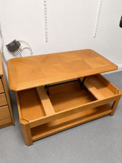 Solid Oak Pull-Out Table