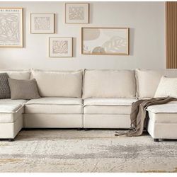 Beige Color - One Year Used Section Sofa - $50