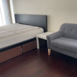 King Bed Frame With Mattress