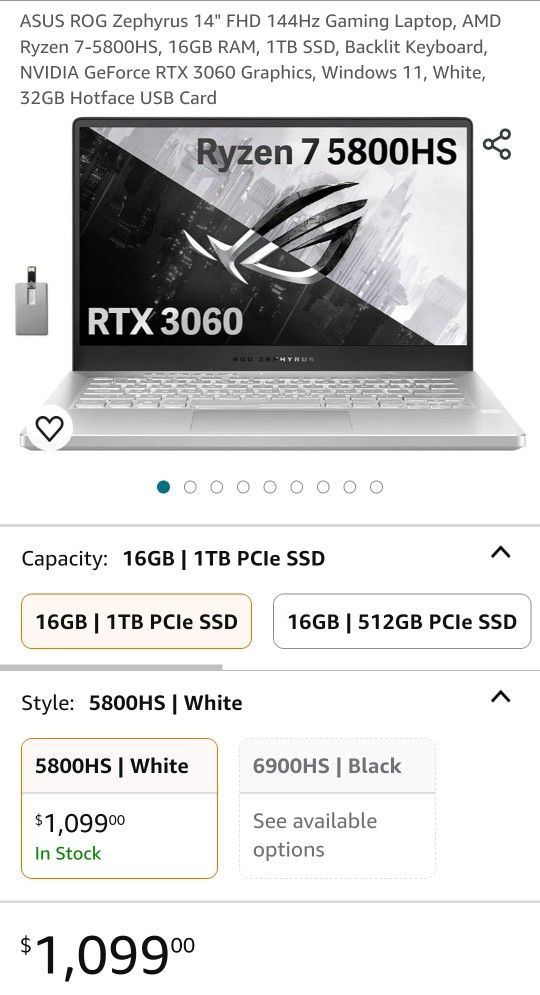 Asus Rog Zephyrus G14 