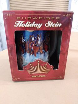 Budweiser Holiday Stein 