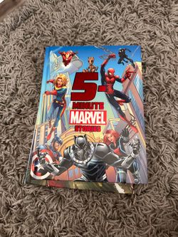 2 Hardcover 5-Minute Story Books – Spider-Man & Marvel