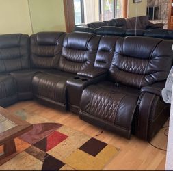 Leather Sectional