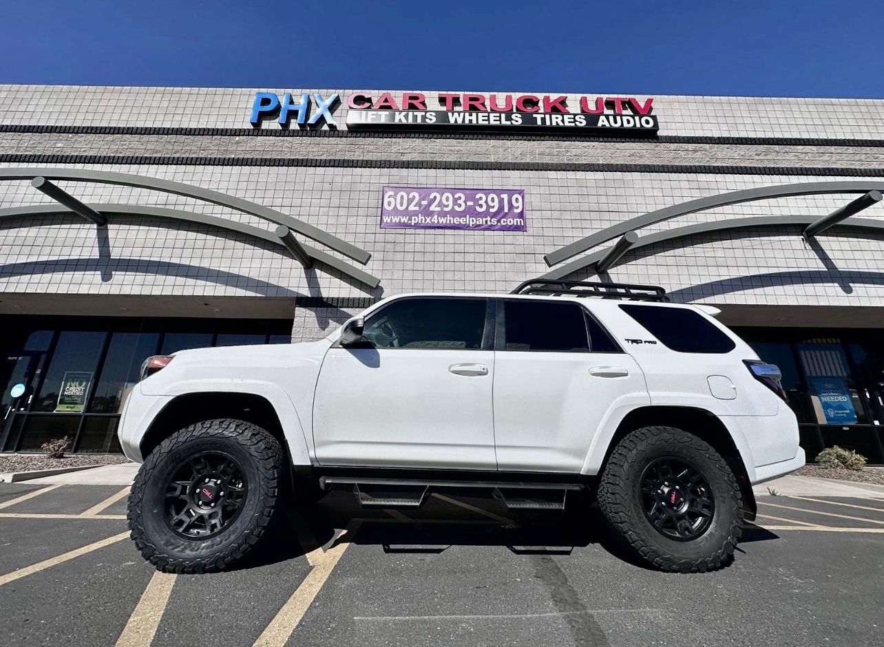 Bf Goodrich Tires Lift Kit TRD. Wheels Installation. for Sale in Phoenix, AZ