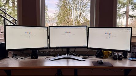 Triple ASUS VN248H-P LCD monitors with Digital Tigers Stand