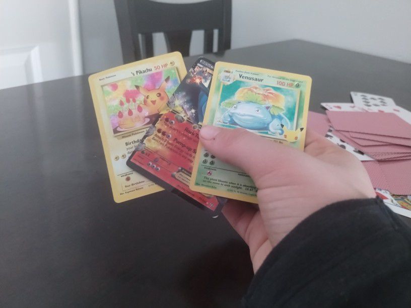 3 Pokemon Cards Used 