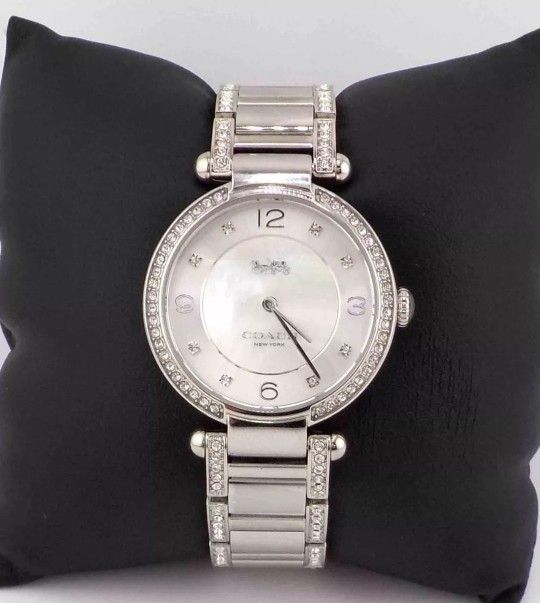 ***BRAND NEW*** COACH Cary Crystal Accent and Stainless Steel Bracelet Watch 71jo15GIDVL._AC_SY350_QL30_.jpg main image 2