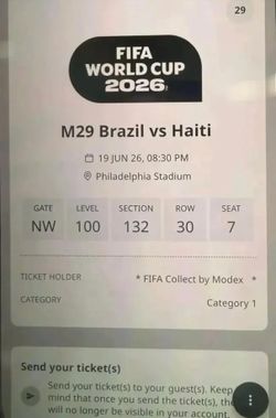 🇧🇷 Brazil vs 🇭🇹 Haiti ⚽️  tickets