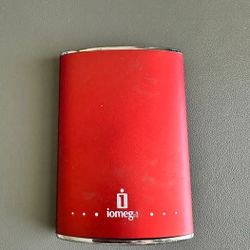 Iomega eGo Portable 320GB Hard Drive, Mac Edition in Ruby Red