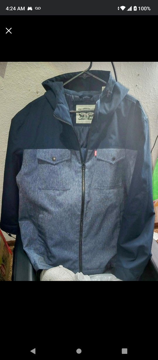 Levi's Stratus &Co Coat XL New