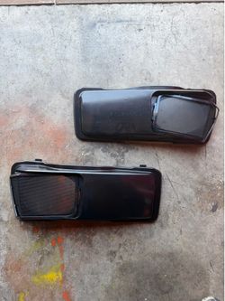 New Aftermarket Cowl Side Vent Panel Kit w/ Mesh Inserts – Unpainted/Black (Pair)