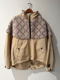 KAPITAL Fleece Paneled Zip-Up Jacket