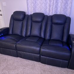 2 Piece Leather Sofas....2 Sofás de Cuero