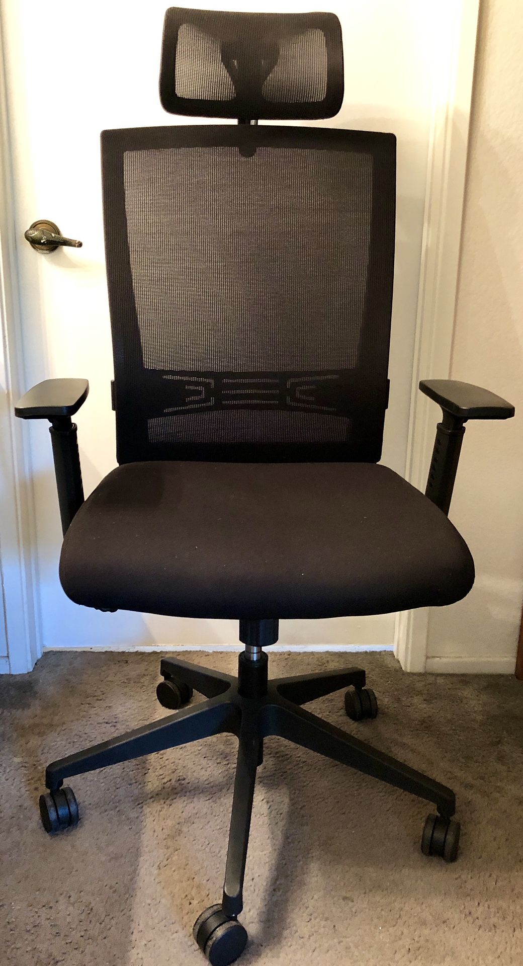 Black Staples Tarance Mesh Back Fabric Task Office Chair