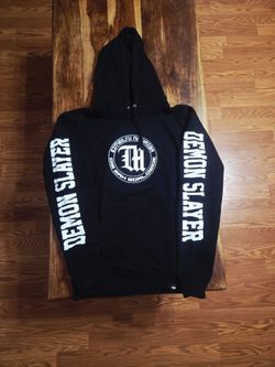 Steve Aoki's DIM MAK/Demon Slayer Collab Black Pullover Hoodie