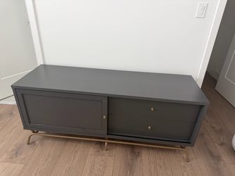 Modern Black & Gold TV Stand / Media Console