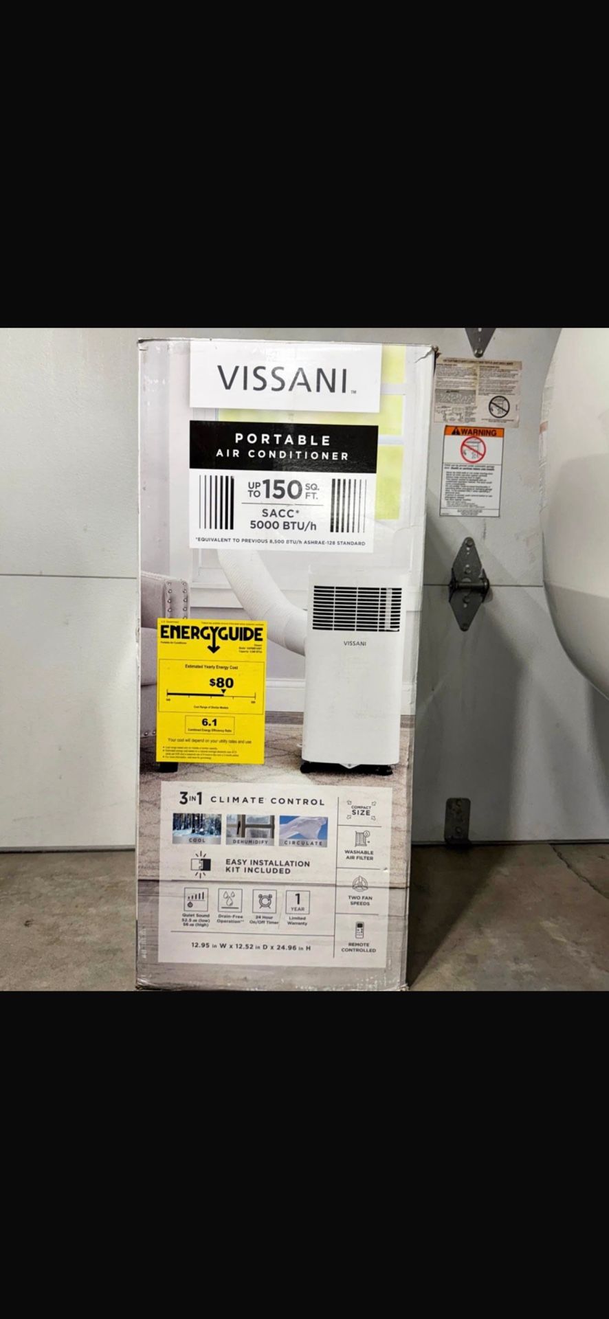 Vissani Portable AC – 5,000 BTU