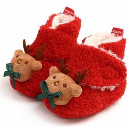 Baby Booties Infant Newborn Boys Girls Slippers Warm Crib Sock Shoes Indoor First Walkers Prewalker