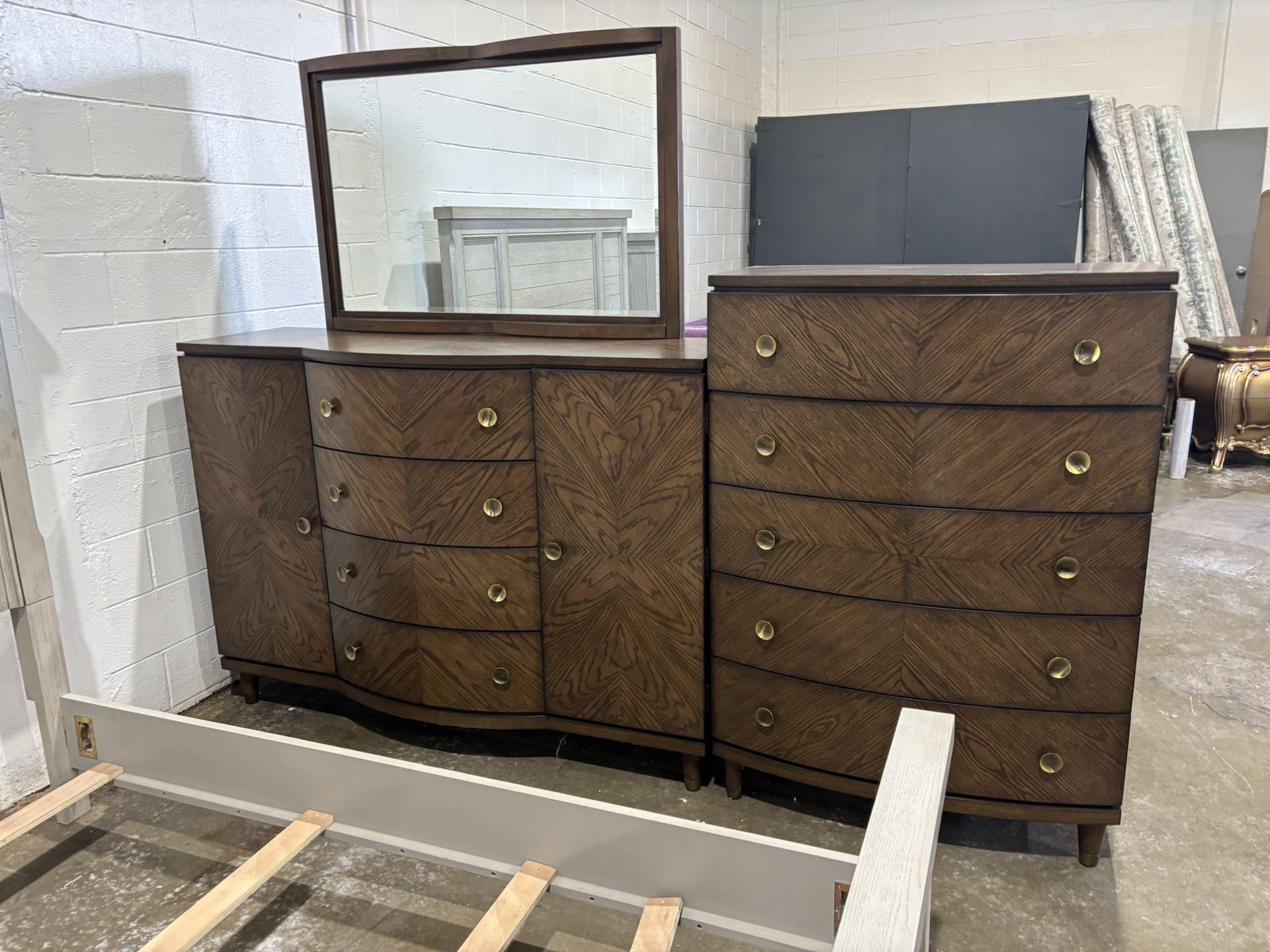 Dresser With Mirror And Chest