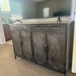 Modern Industrial Storage Cabinet / TV Console