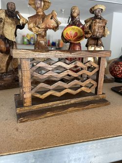 Vintage Wooden Napkin Holder