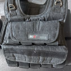 MiR Pro Adjustable Weighted Vest (45-50lbs) - Solid Iron Weights
