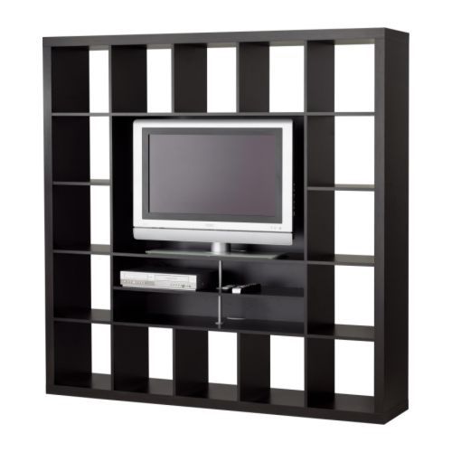 IKEA TV Storage Unit, Black/brown 73x73in