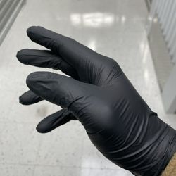 Advan Care Nitrile Black Gloves - 10 Boxes Of 100 Gloves 