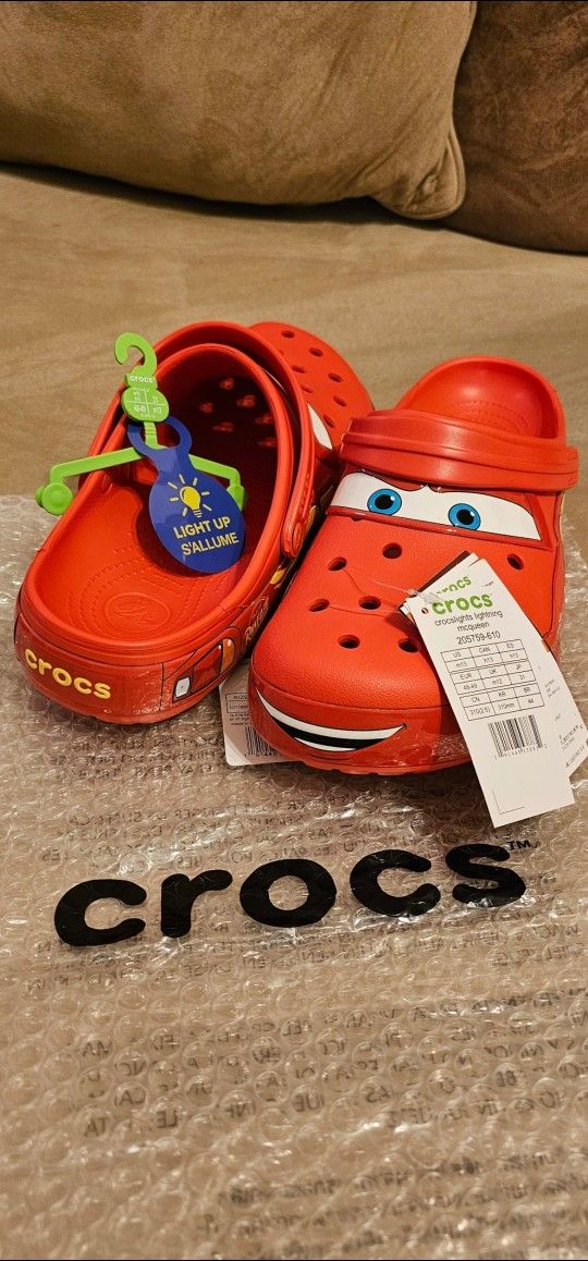 Lightning McQueen Crocs For Sale Sz.13 Red Yellow Retro White Air Jordan OG White Cement Chicago Lost & Found 1 2 3 4 5 6 7 8 10 11 12 14