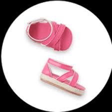 New American Girl Doll Collection Pink Sandals Shoes 18" Doll Accessories Toys Game Kids Children's