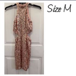 Rose Gold Dress Size M
