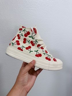 Converse cherry high tops